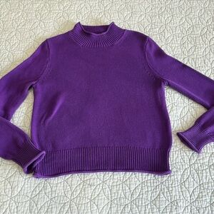 J. Crew Vibrant Purple Turtleneck Sweater SIZE SMALL WOMEN